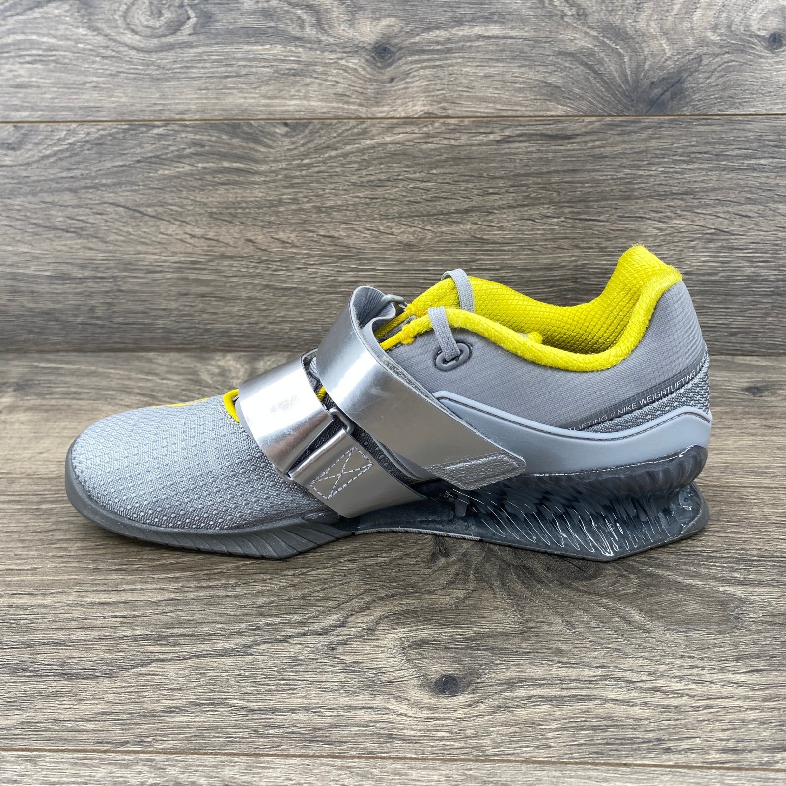 Nike Romaleos 4 CD3463002 Weightlifting Shoes Gray Yellow US 8