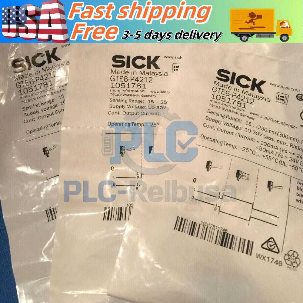 US FREE TAX  SICK GTE6-P4212 GTE6P4212 1051781 Photoelectric