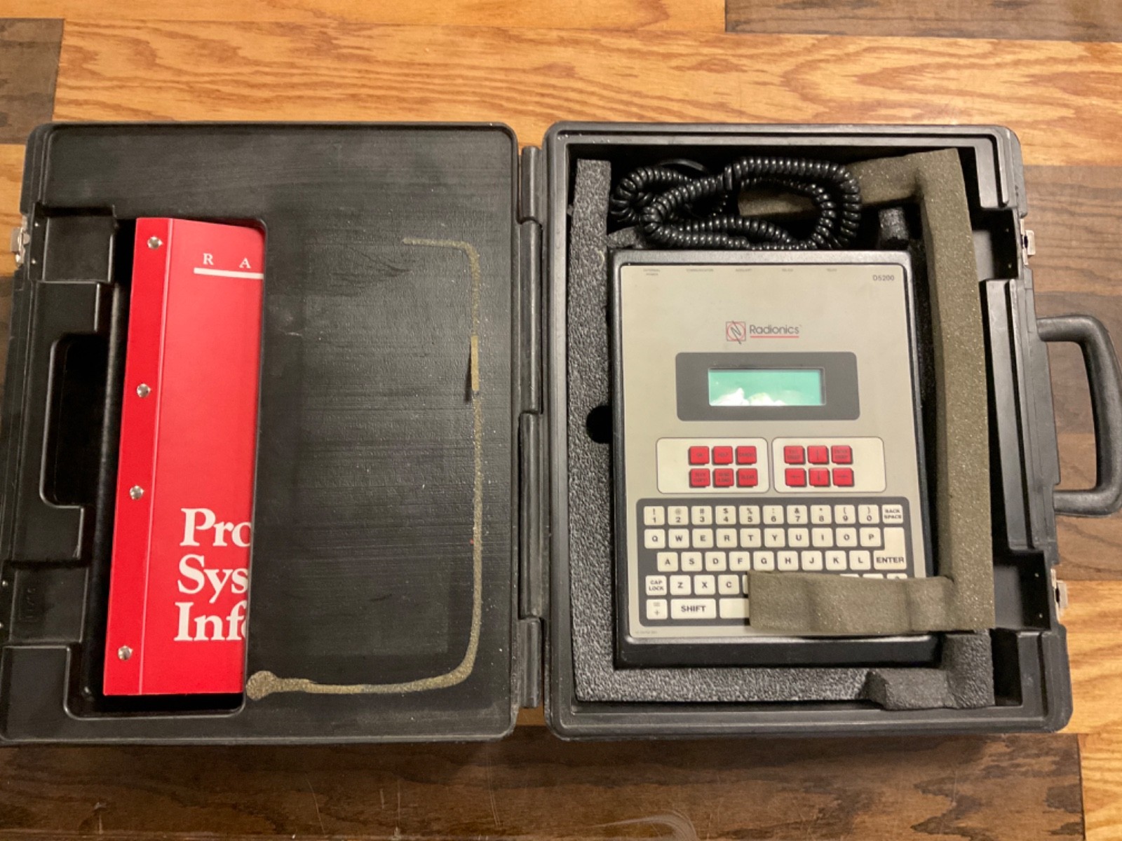 Bosch Radionics D5200 Alarm Programmer Parts In Case In Case W/ Manual