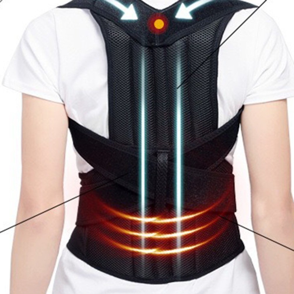 Back Posture Corrector Brace Adjustable Upper Spine Support Belt for Men Women U