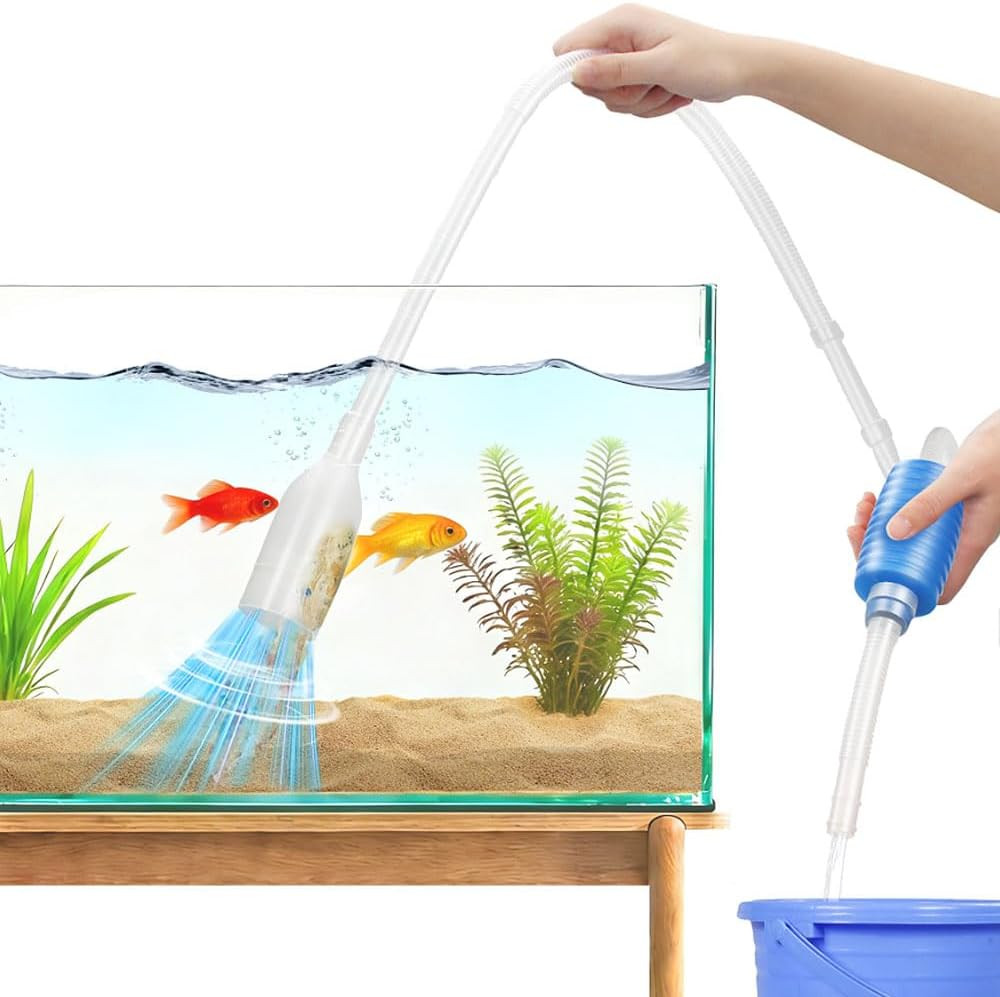 Fish Tank Gravel Cleaning Tools Aquarium Cleaner Hand Siphon Vacuum Pump Water C