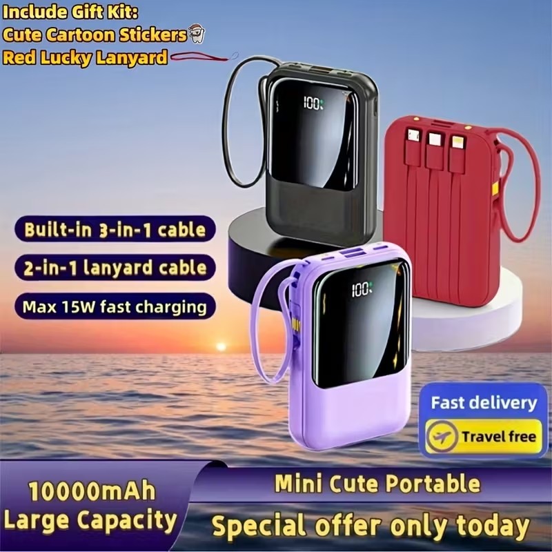 50000mAh Large Capacity LED USB Portable Charger Power Bank for Cell Phone 2025
