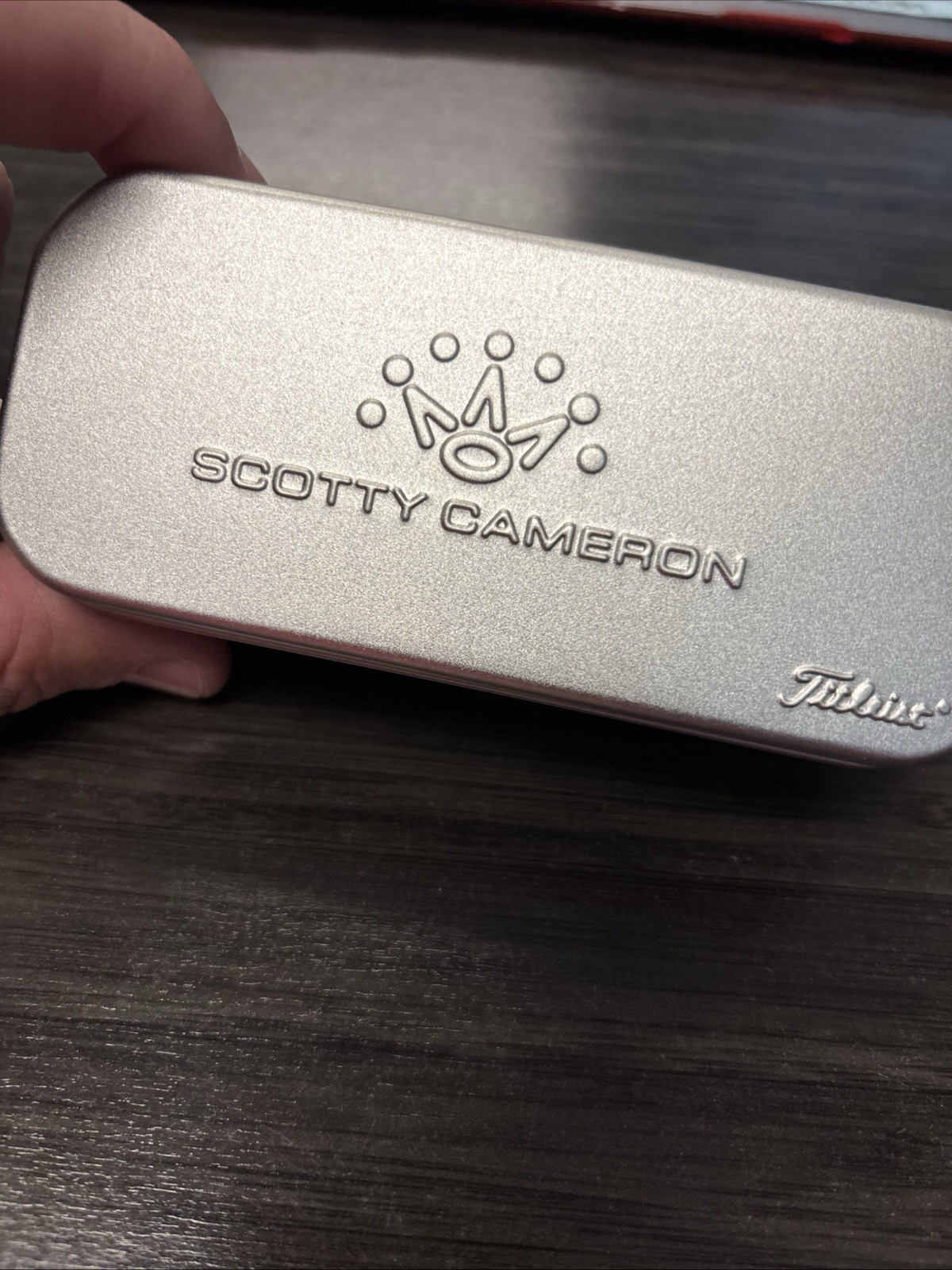 Scotty Cameron Silver Double Prong Aluminum Golf Divot Repair Tool with Tin Box