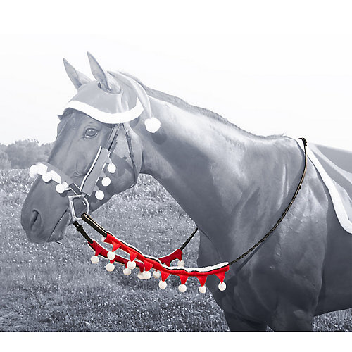 JT International Holiday Santa 2 Piece Rein Covers