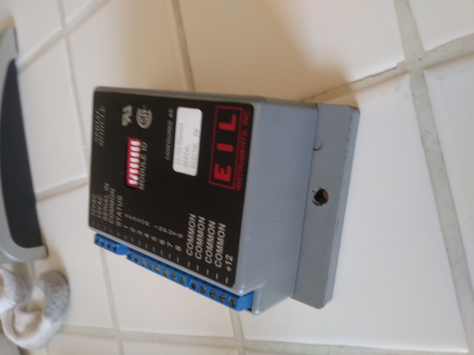 EIL Instruments Serial Module, Configured as CC/01706403 Serial Digital In, HVAC