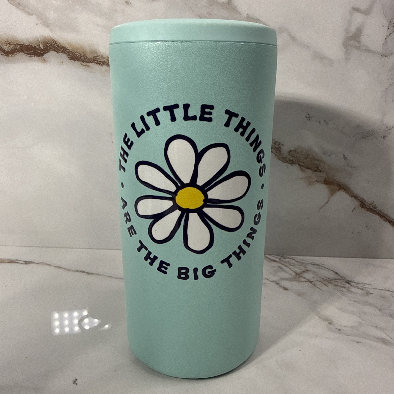 Life Is Good “the Little Things” Tumbler 4-in-1 Can Cooler Slim Can Cooler
