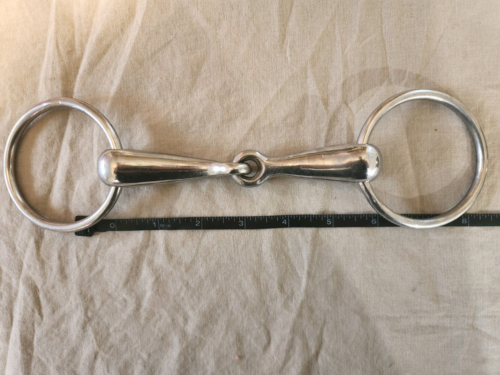 Korsteel Loose Ring Hollow Mouth Snaffle English 6"
