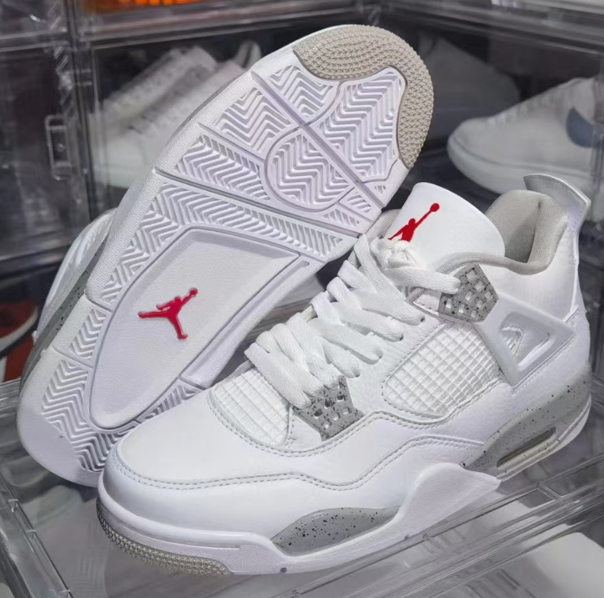 Jordan 4 "White Oreo" Men's Mid-top Retro Basktball Shoes-Classic