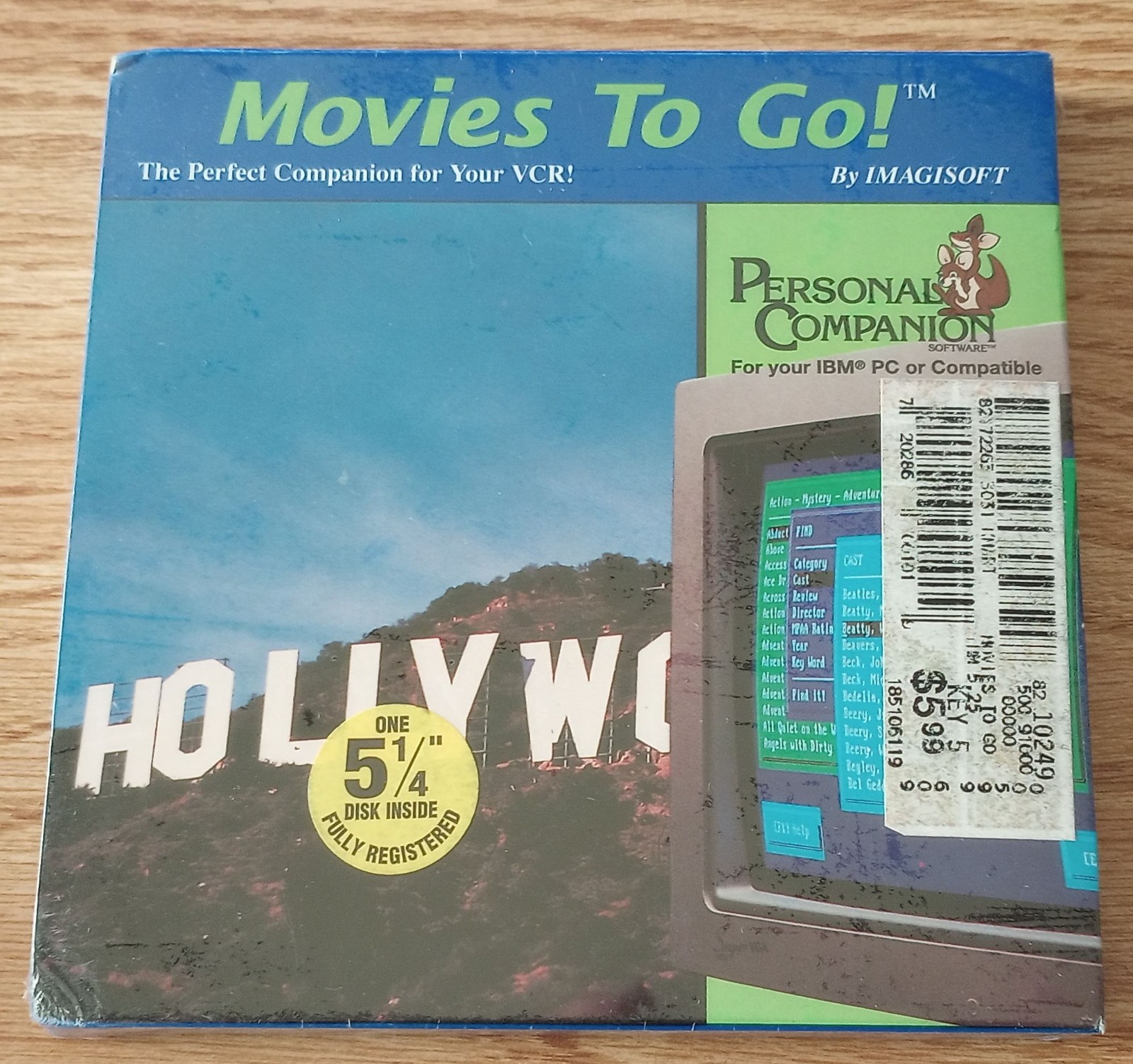 Movies To Go! by Imagisoft (New, 5-1/4" floppy)