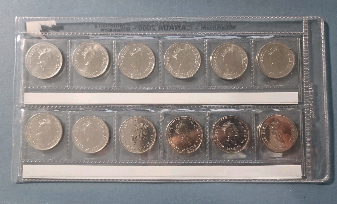 2000 Canada 25 Cent Confederation 12 Coins Uncirculated ( CA.#53 )