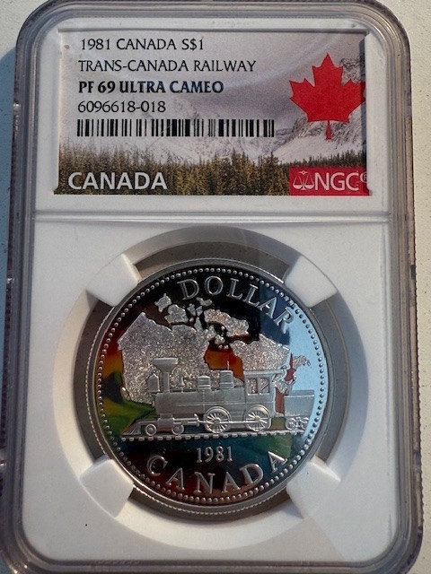 1981 CANADA $1 TRANS-CANADA PF69 ULTRA CAMEO