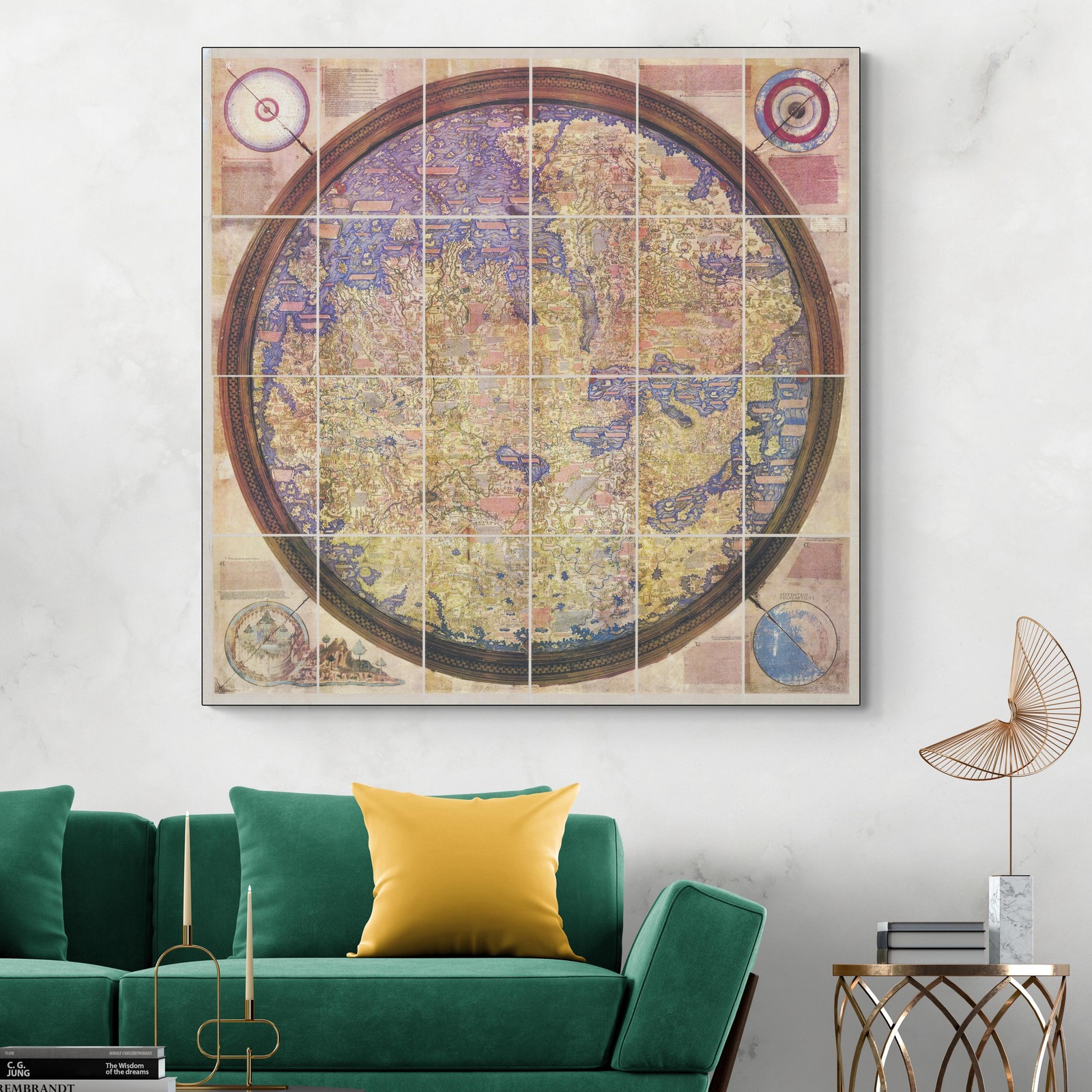 Fra Mauro World Map 15th Century Medieval Mappa Mundi & Renaissance Exploration