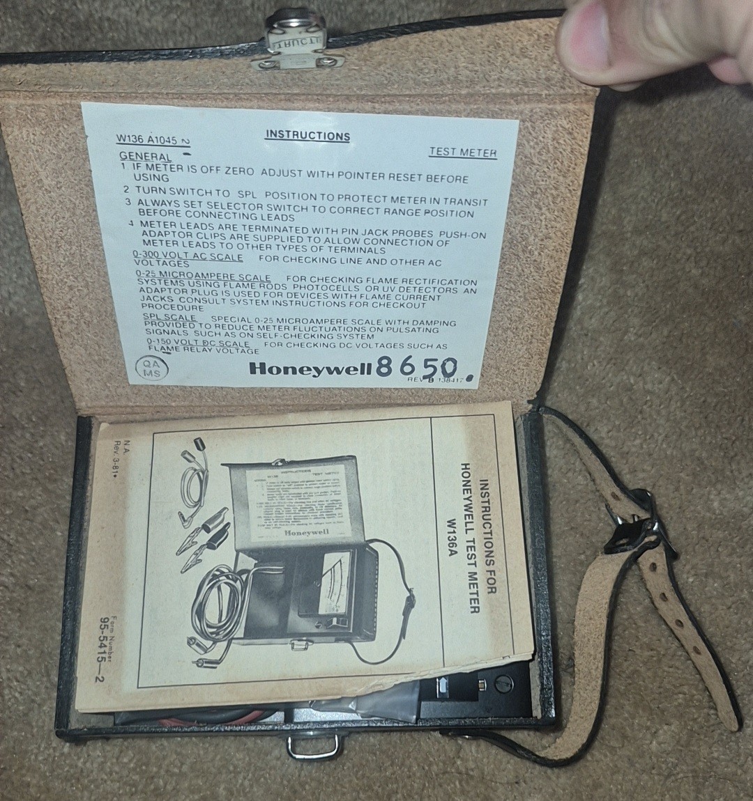 Honeywell Multimeter Tool Collectable W136 A1045 New Old Stock Free Shipping USA