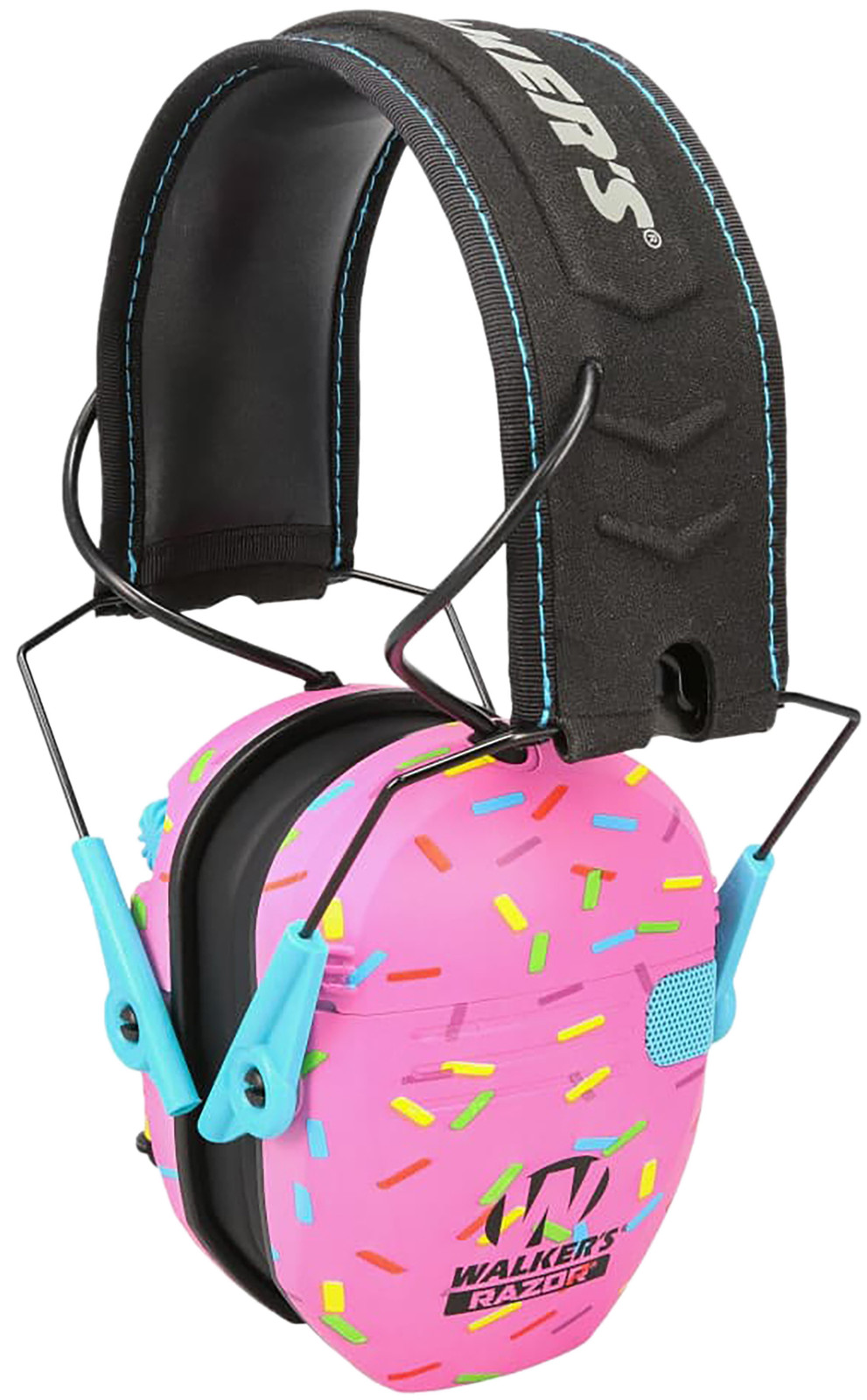Walker's Razor Slim Electronic Ear Muff 23 dB NRR Pink Sprinkles GWPRSEMSPRNKP