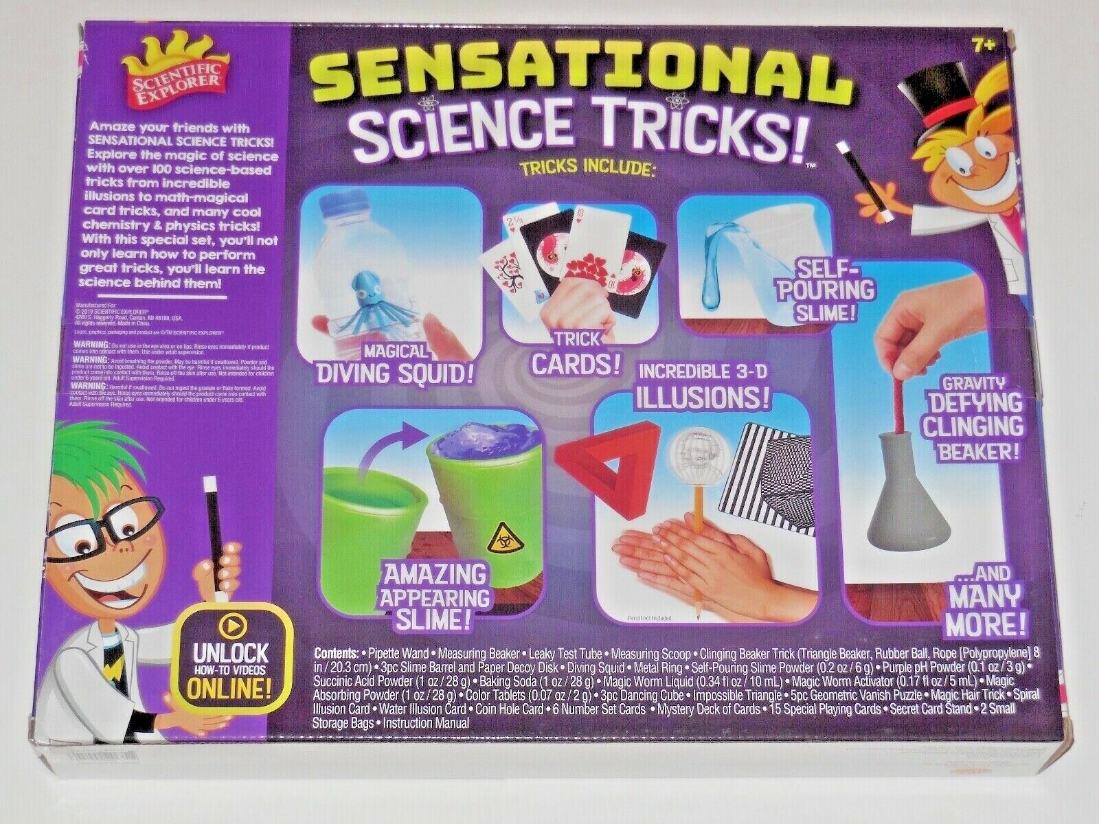 Over 100 Sensational Science Tricks Magic Tricks Scientific Explorer - New!