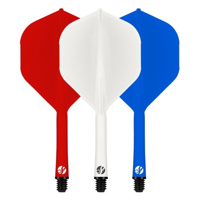 TRI-COLOUR INTERMEDIATE SHOT FLIGHT DECK 1 PIECE SHAFT & FLIGHT SYTEM