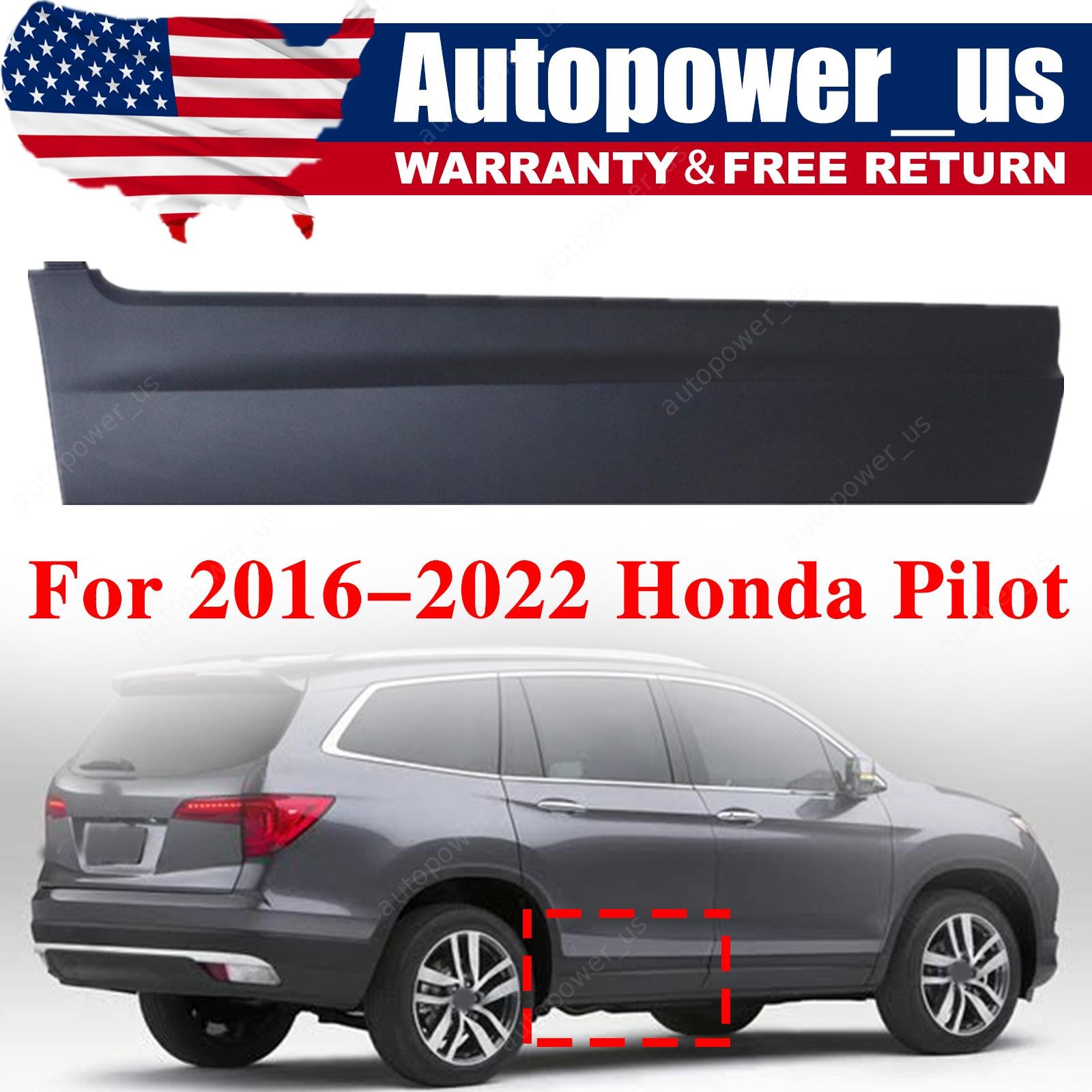 For 2016-2022 Honda Pilot 75313-TG7-A02 Right Rear Lower Door Garnish