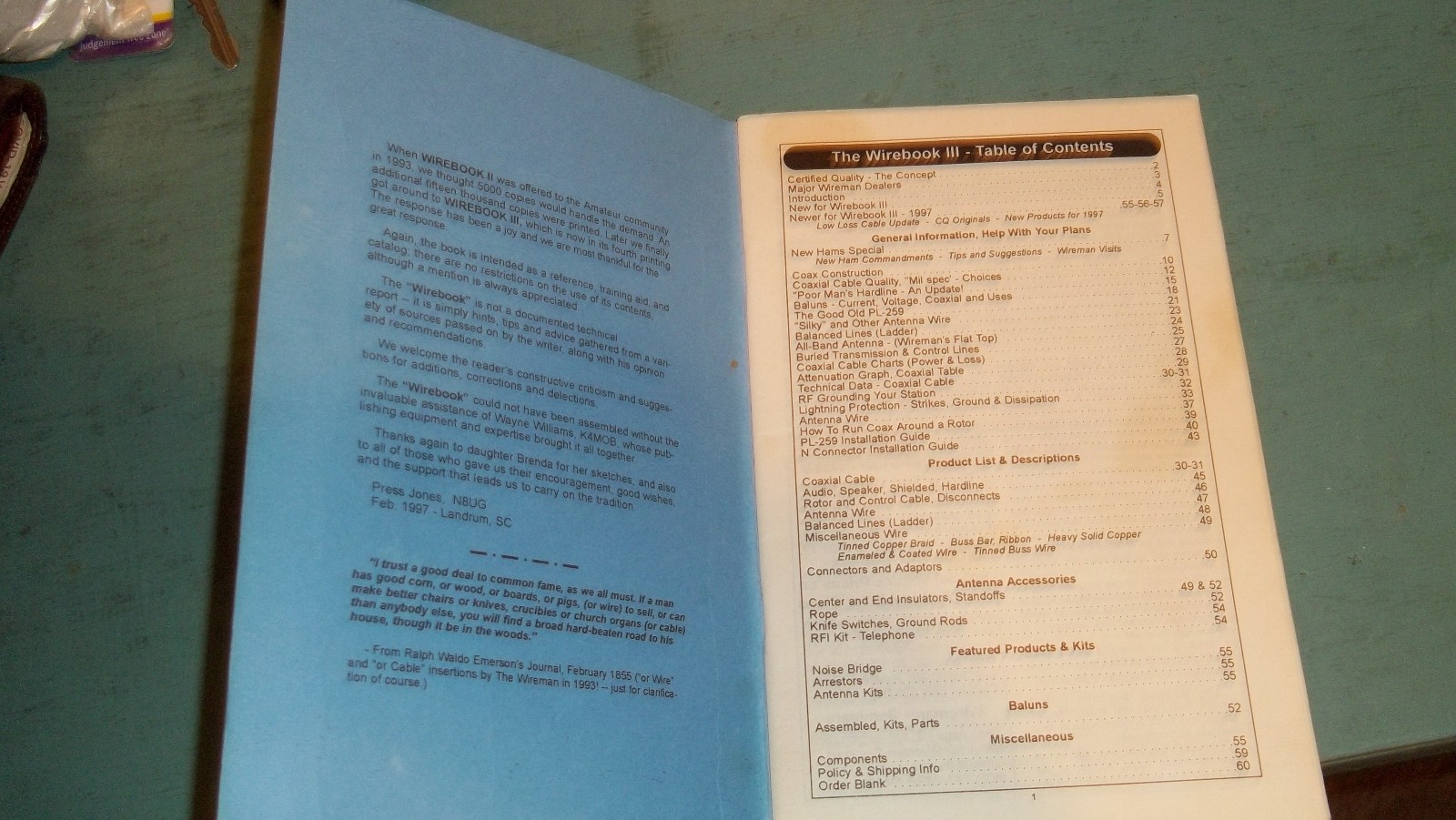 WIREBOOK III by Press Jones, NSUG, "THE WIREMAN" Amateur Radio- 1997