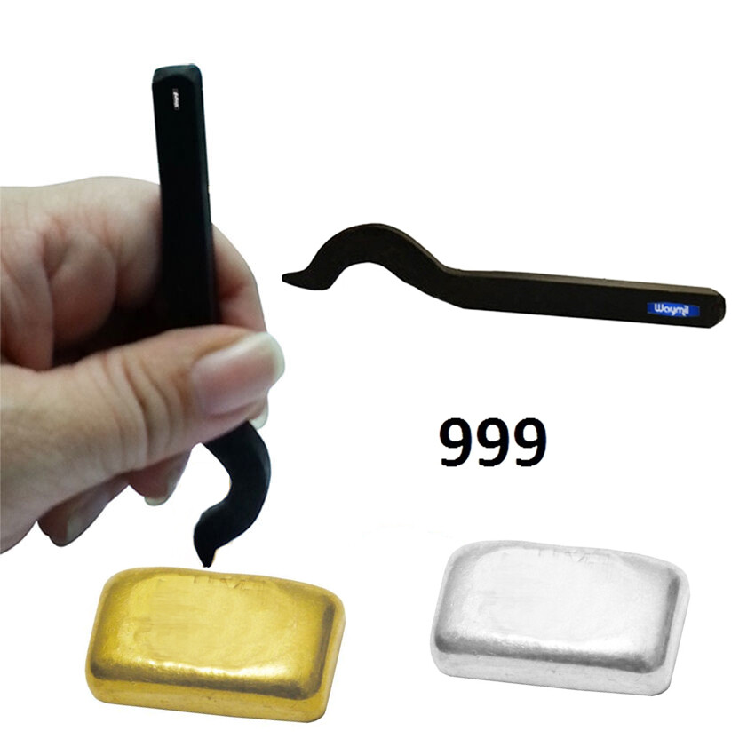 Precious Metal Marking Stamp 999 Bent For 999 Fine Silver or 24K (99.9%)