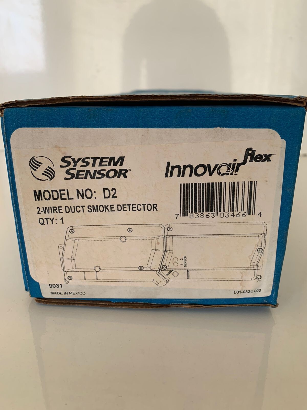 System Sensor / 2-Wire Duct Smoke Detector / D2 / Replaces Model DH100LP