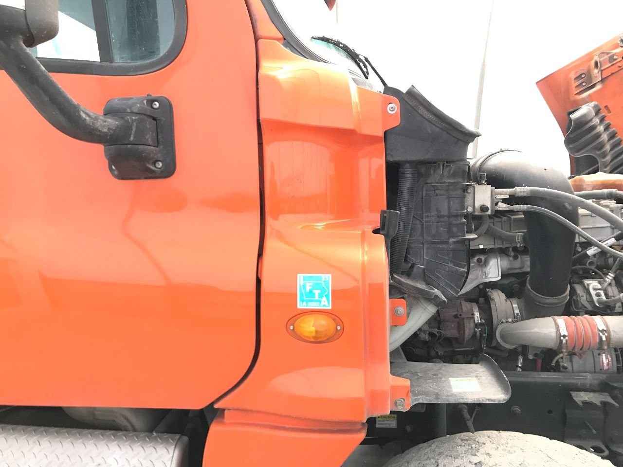 2008-2020 Freightliner CASCADIA ORANGE Right/Passenger CAB Cowl - Used