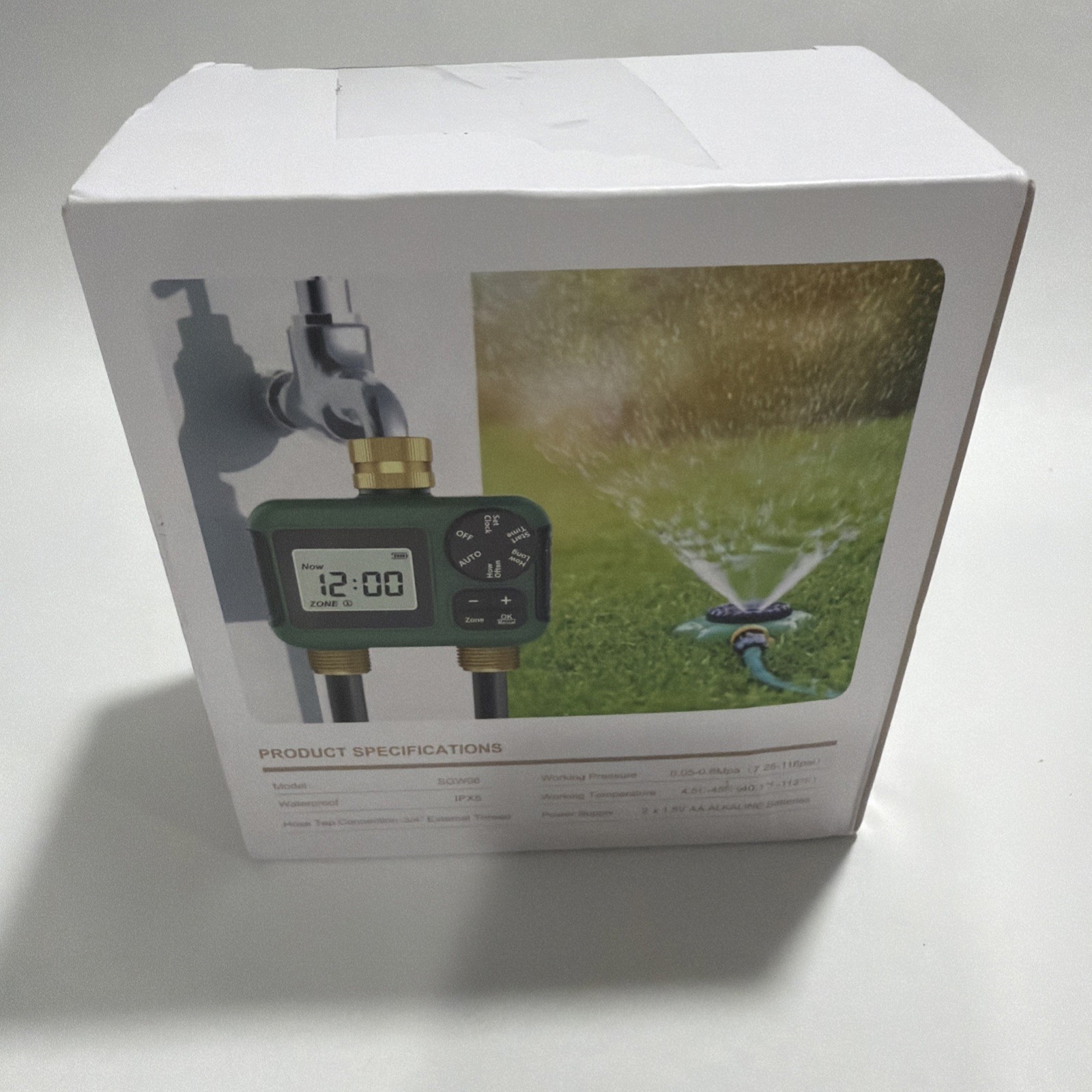 MOES 2 Outlet Sprinkler Timer, Brass Inlet & Outlet, Programmable Automatic A15