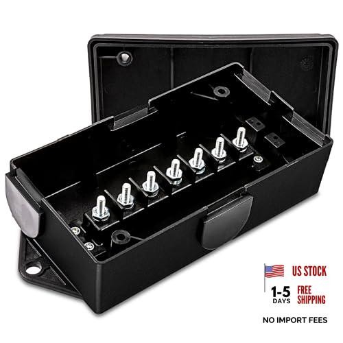 True Mods 7-Way Junction Box for Trailer Cord Wiring [Brake & Light Box Only
