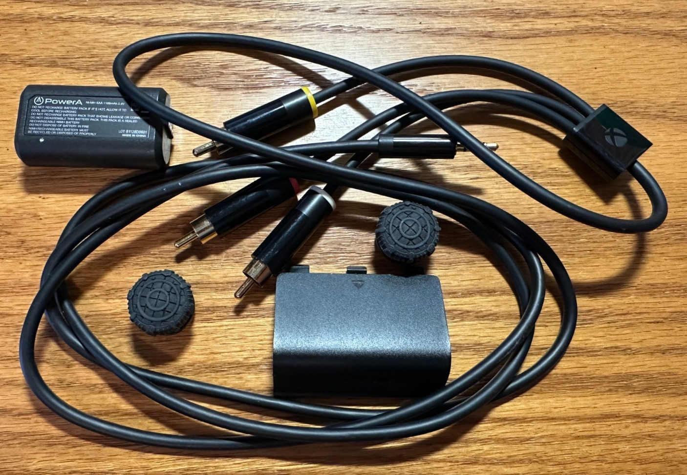 XBOX 360 Accessory lot battery cable joystick tips