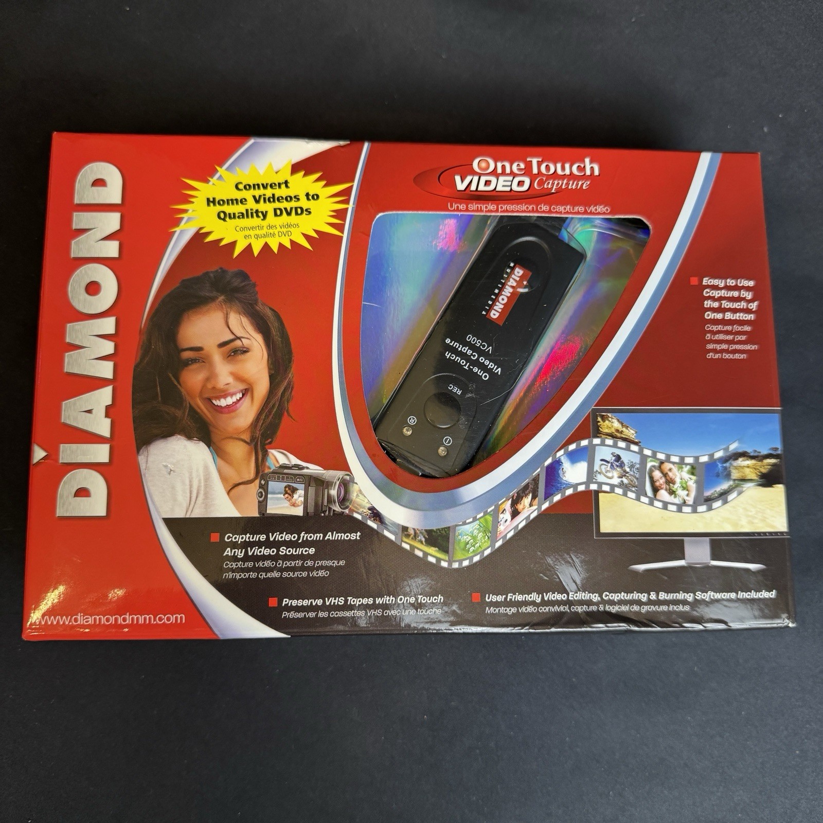 Diamond Multimedia VC500 USB 2.0 One Touch VHS to DVD Video Capture Device