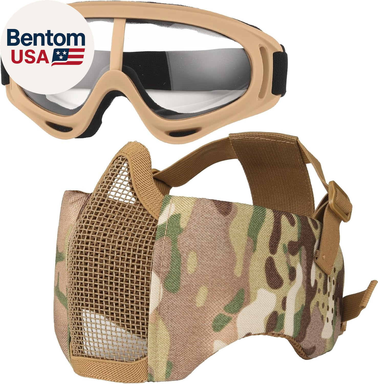 Airsoft Helmet,Black Tactical Helmet,Airsoft Mask Mesh,Elastic Balaclava Mask, a