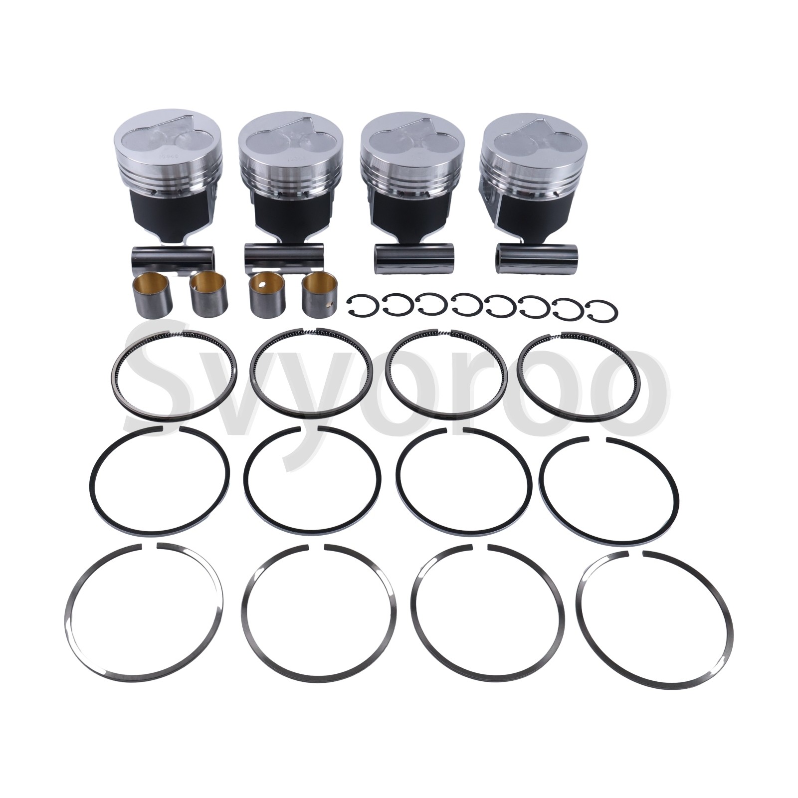 Piston Kit With Ring For Kubota Engine V2203 V2203E V2203T V2203DI V2203M V2203B