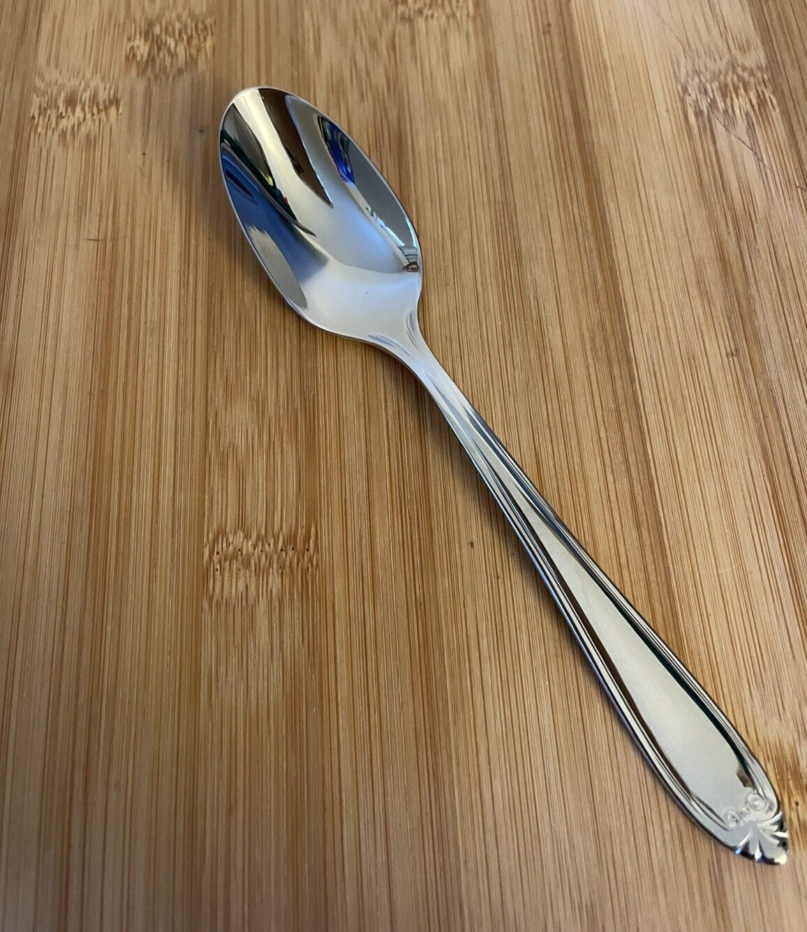 Lenox 18/10 Stainless FOREST PARK Outlined Scroll Tip TEASPOON 6.5" NEW