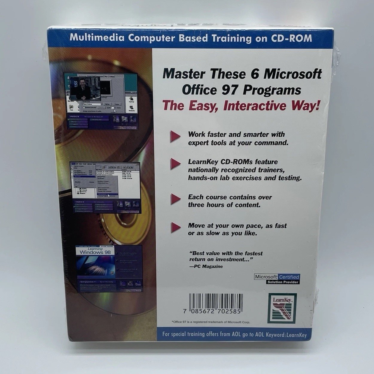 LearnKey Microsoft Office 97 Training Software 6 CD ROM Set- Brand New Sealed