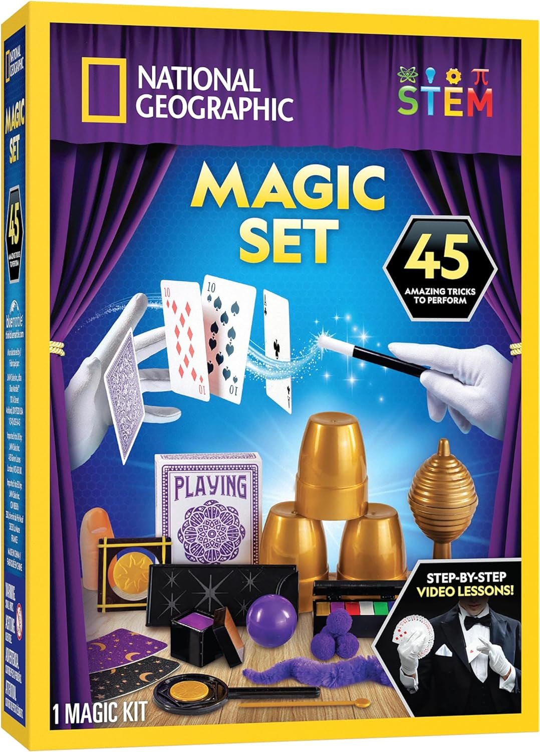 National Geographic Kids Magic Set - 45 Magic Tricks for Kids to Perform