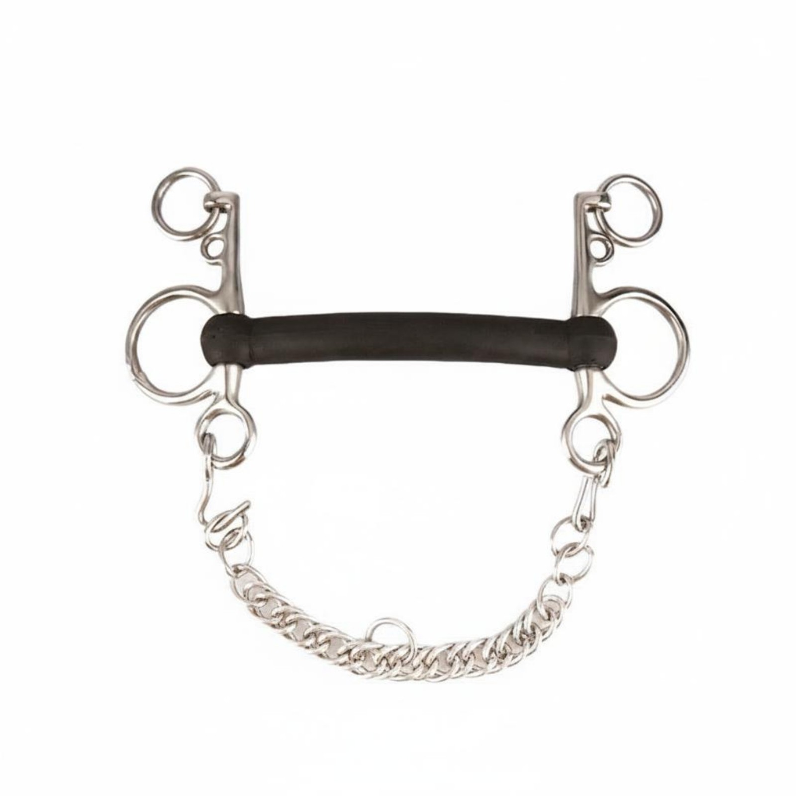 Stainless Steel Pelham Curb Chain Pelham Horse Straight Mouthpiece