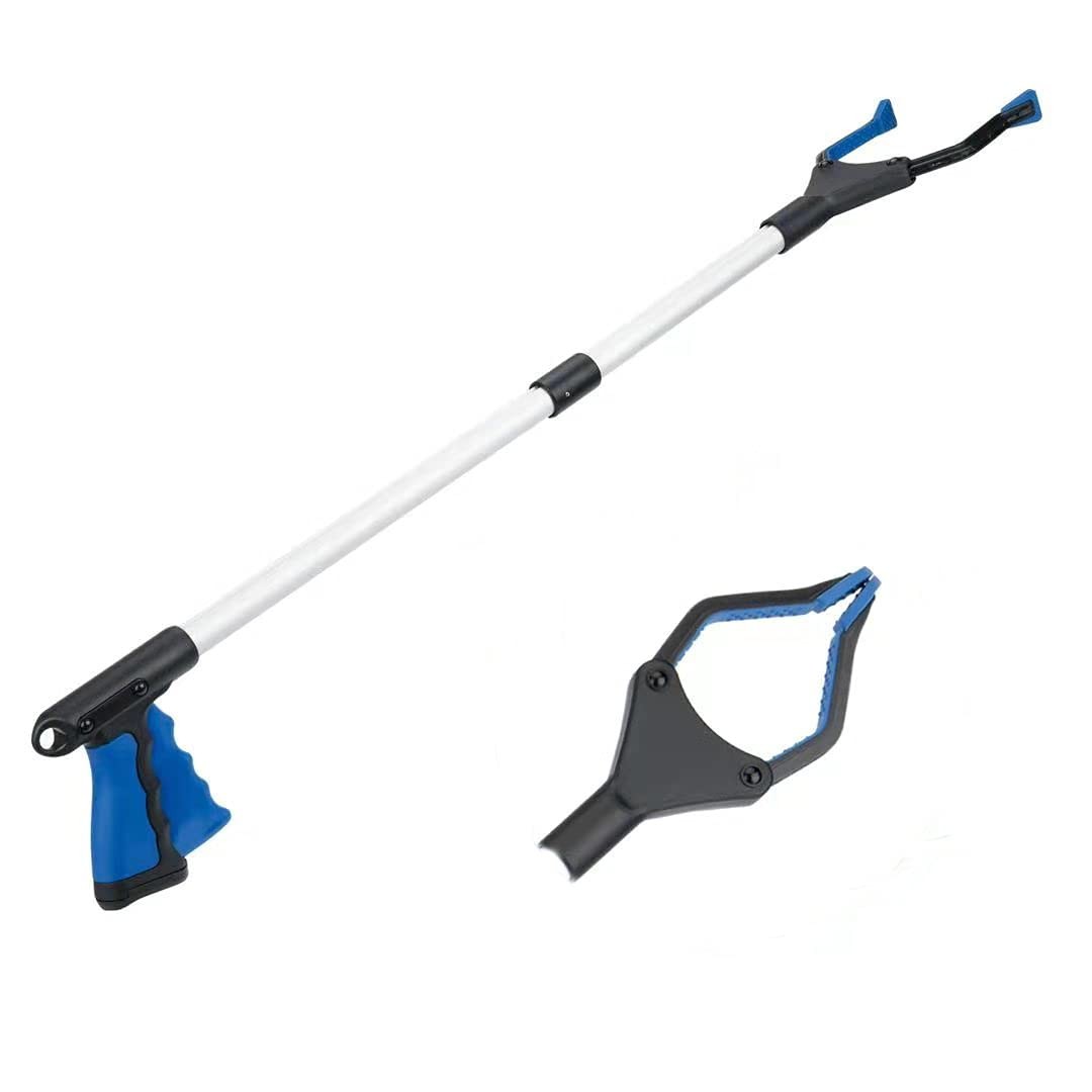 Foldable 32" Reacher Grabber Tool, Rotating Jaw, Trash Picker, Long Arm Extender