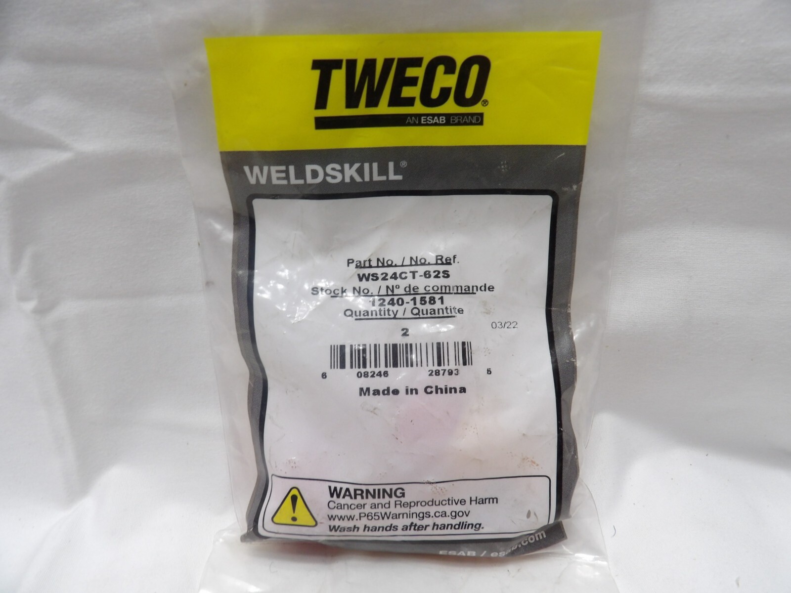 Tweco Weldskill Nozzle WS24CT-62S (Pkg of 2)