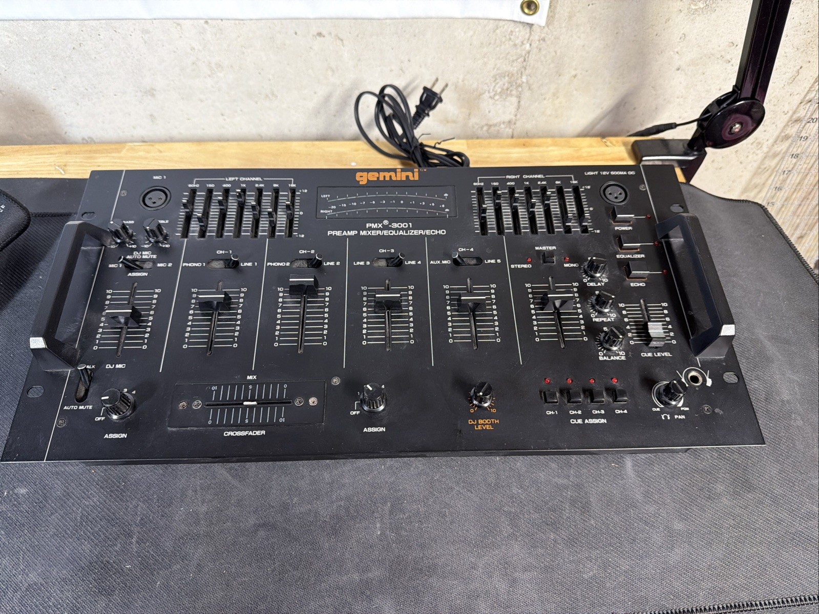 READ! Gemini PMX-3001 PREAMP MIXER EQUALIZER ECHO DJ Fast USA Ship! 3000 Echo