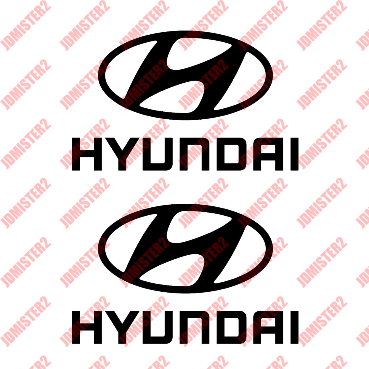Hyundai Decal Hyundai Tiburon Tuscani Elantra Sonata Car Window Vinyl Stickers
