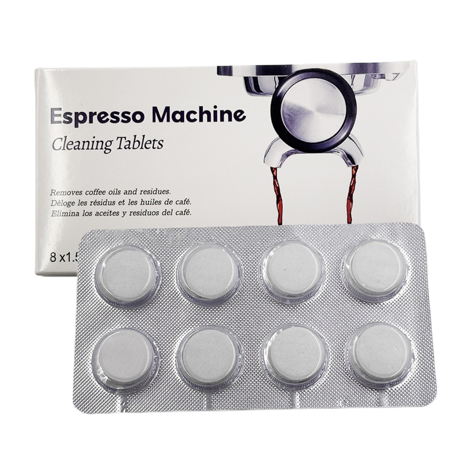 8 Pack Cleaning Tablet Cleaner Residue For BREVILLE Espresso Coffee Machine