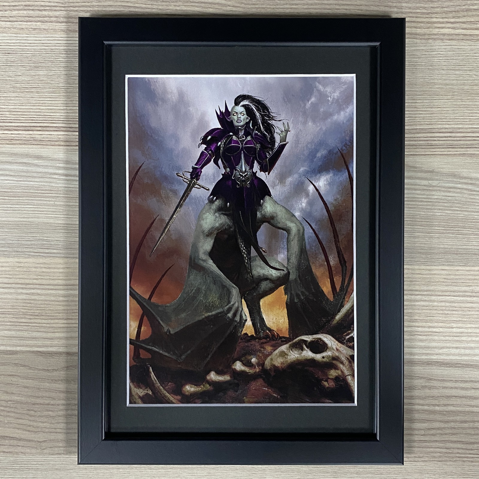 LAUKA VAI MOTHER OF NIGHTMARES FRAMED ART SOULBLIGHT WARHAMMER AGE OF SIGMAR AOS