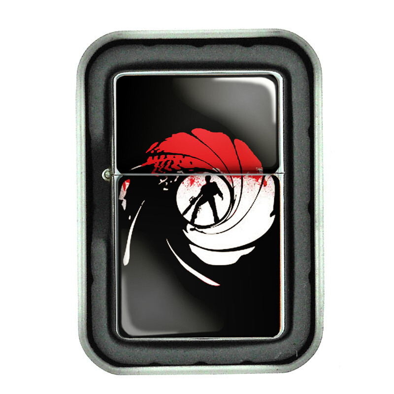 Zombie D8 Flip Top Oil Lighter Windproof