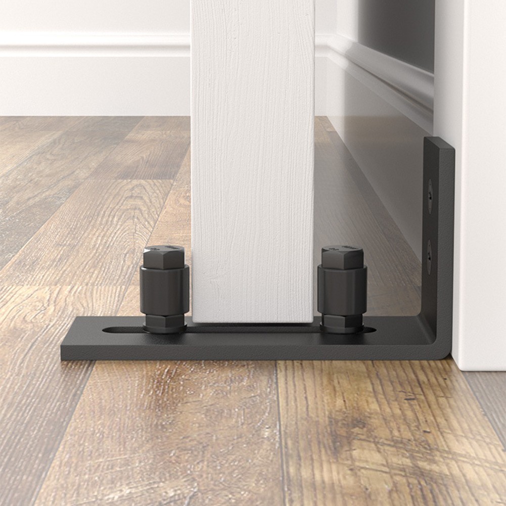 Heavy Duty Sliding Door Floor Guide with Adjustable Rollers Flush Fit Design