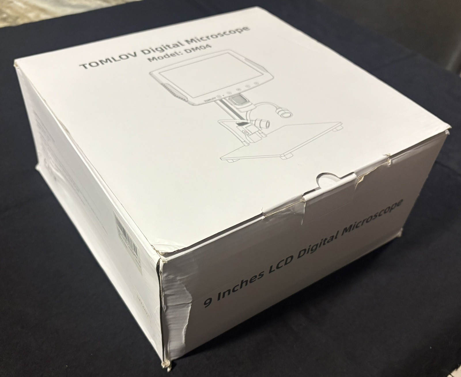 Tomlov DM04 Digital Microscope, 9” LCD, 32gb Sd Card, New, Open Box