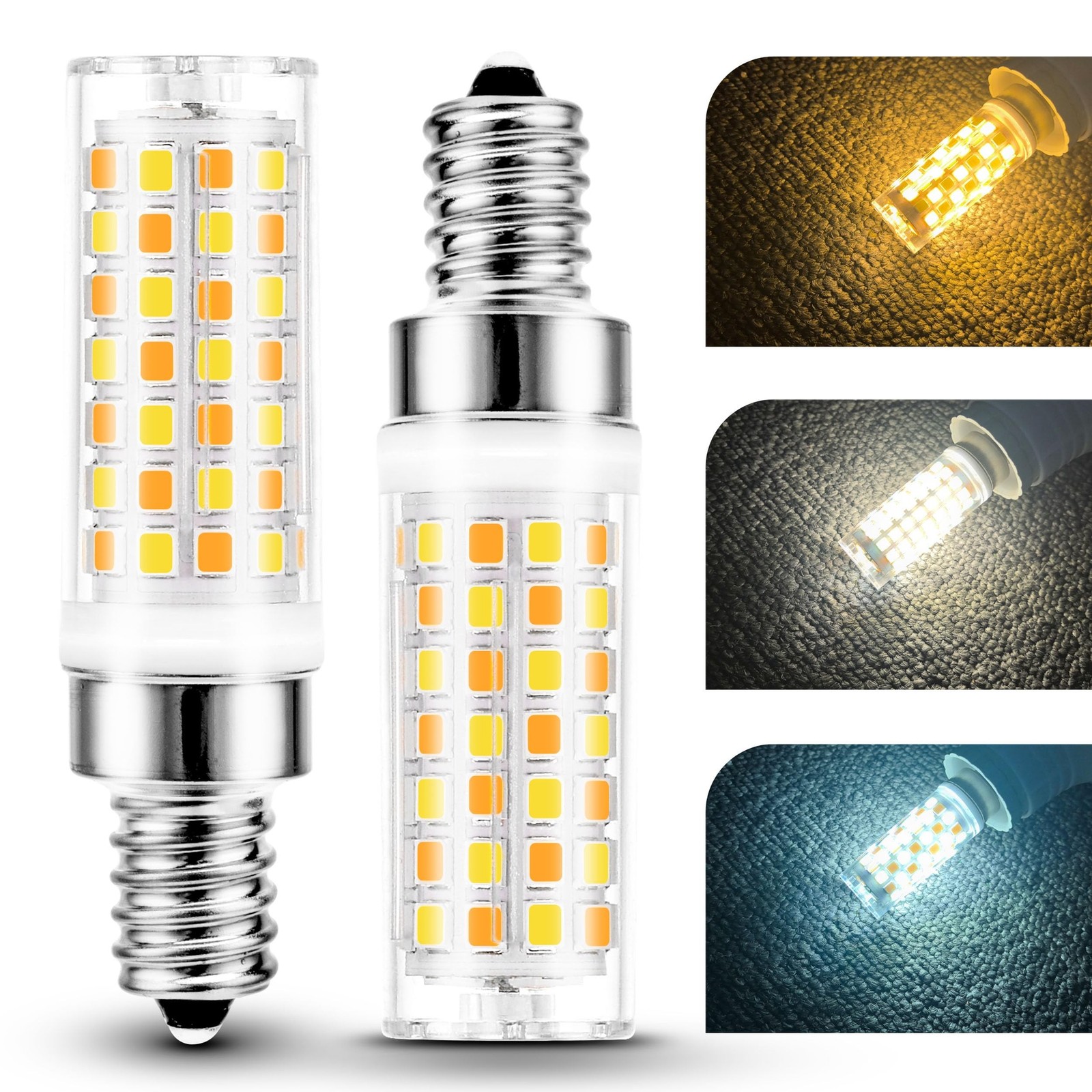 E12 LED Candelabra Bulb 60W Equivalent 3CCT Adjustable (2700K-4000K-6000K), A...