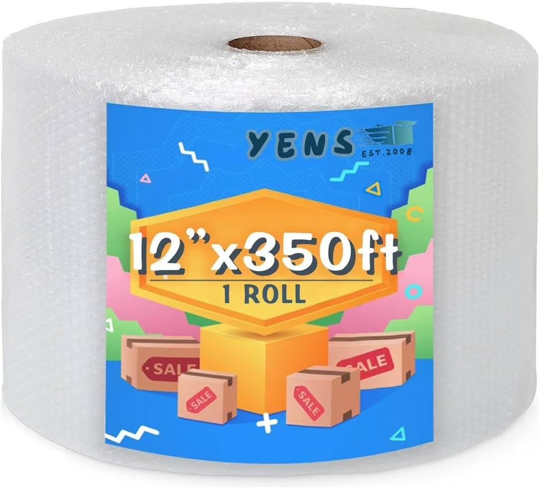 3/16"x24" Small Bubble Packaging Roll Perforated 350ft Mailing / Shipping