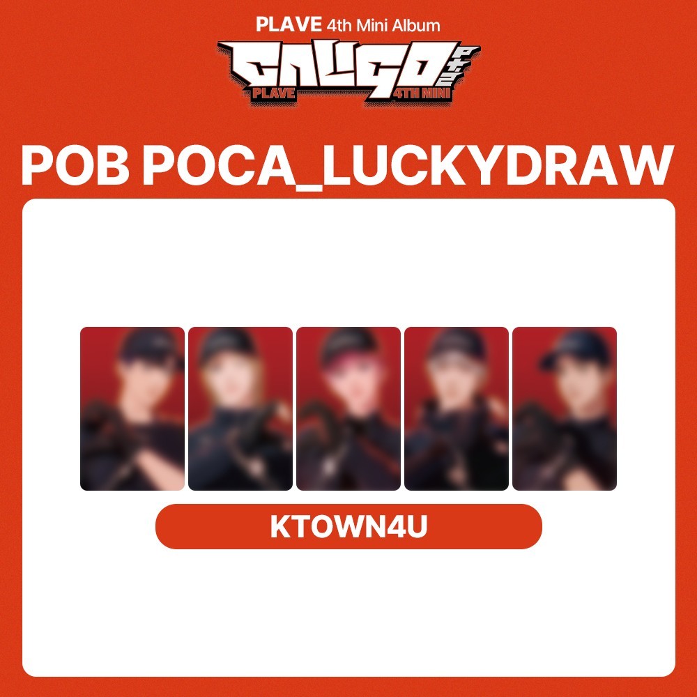 [SET] PLAVE 4th Mini Album [ Caligo Pt.2 ] KTOWN4U LUCKYDRAW POB PHOTOCARD