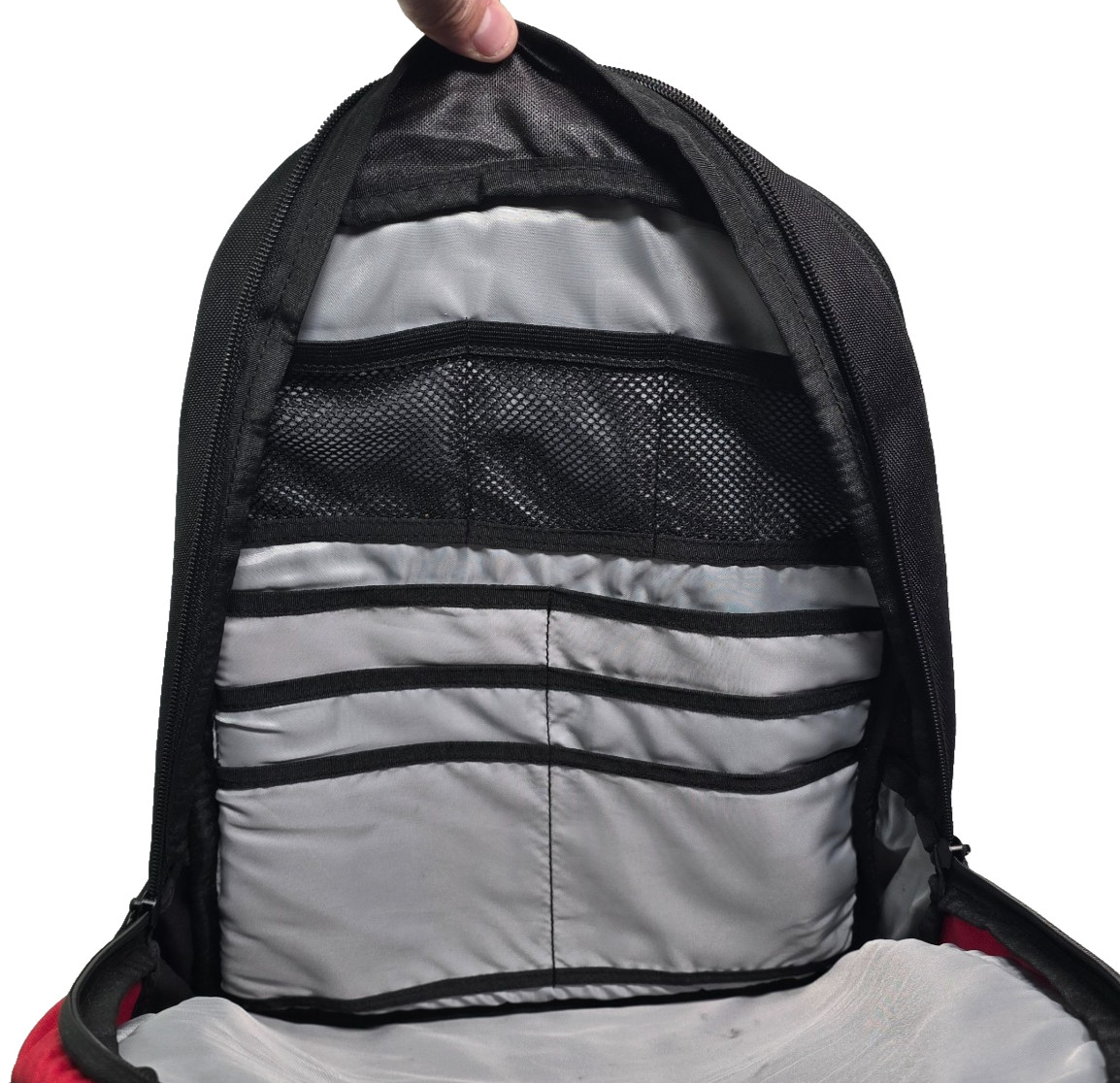 Ful Backpack Computer Air Flow Panel Padded Back Adjustable Straps Red/Black