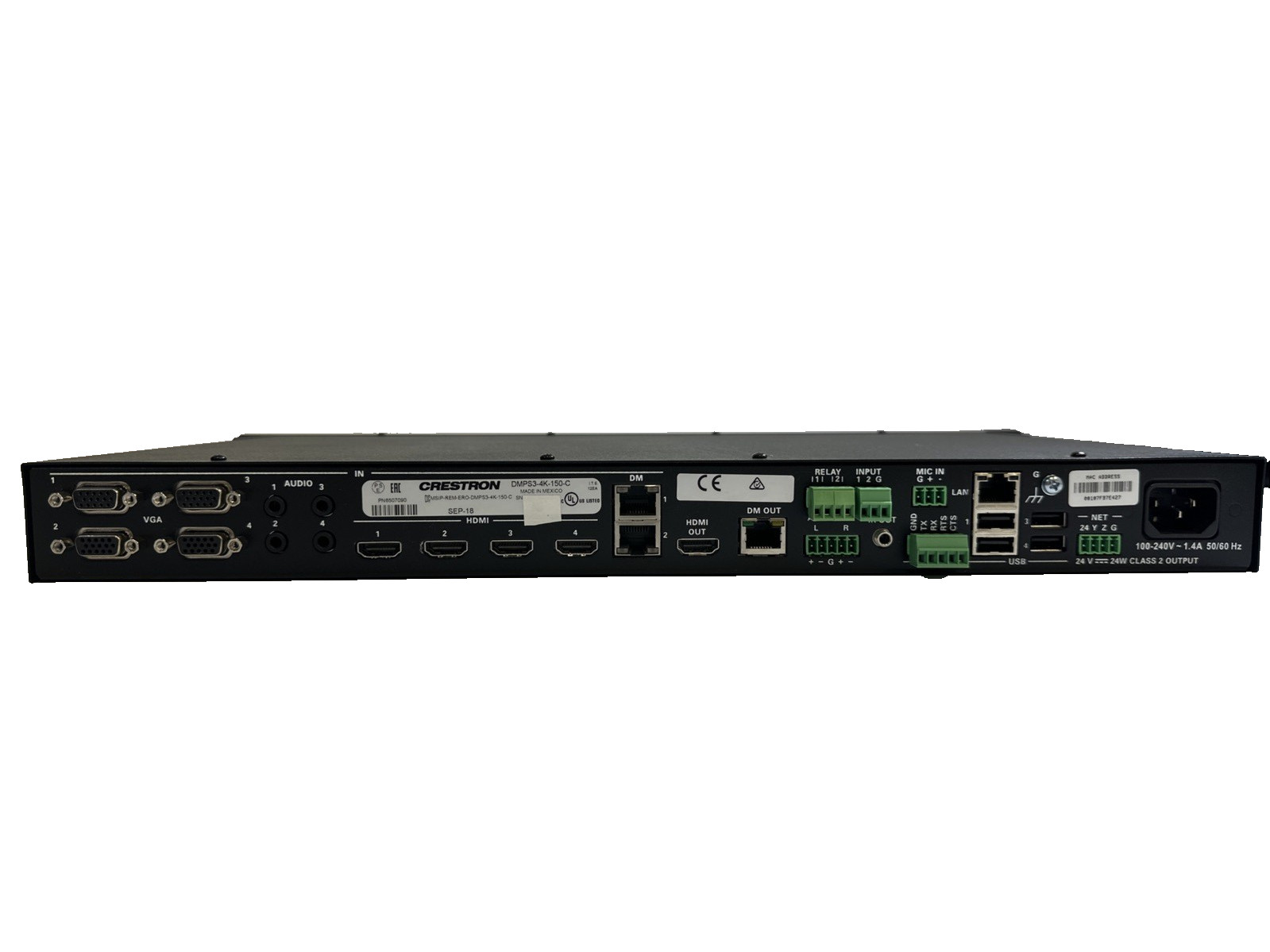 Crestron DMPS3-4K-150-C 4K Digital Media Presentation System
