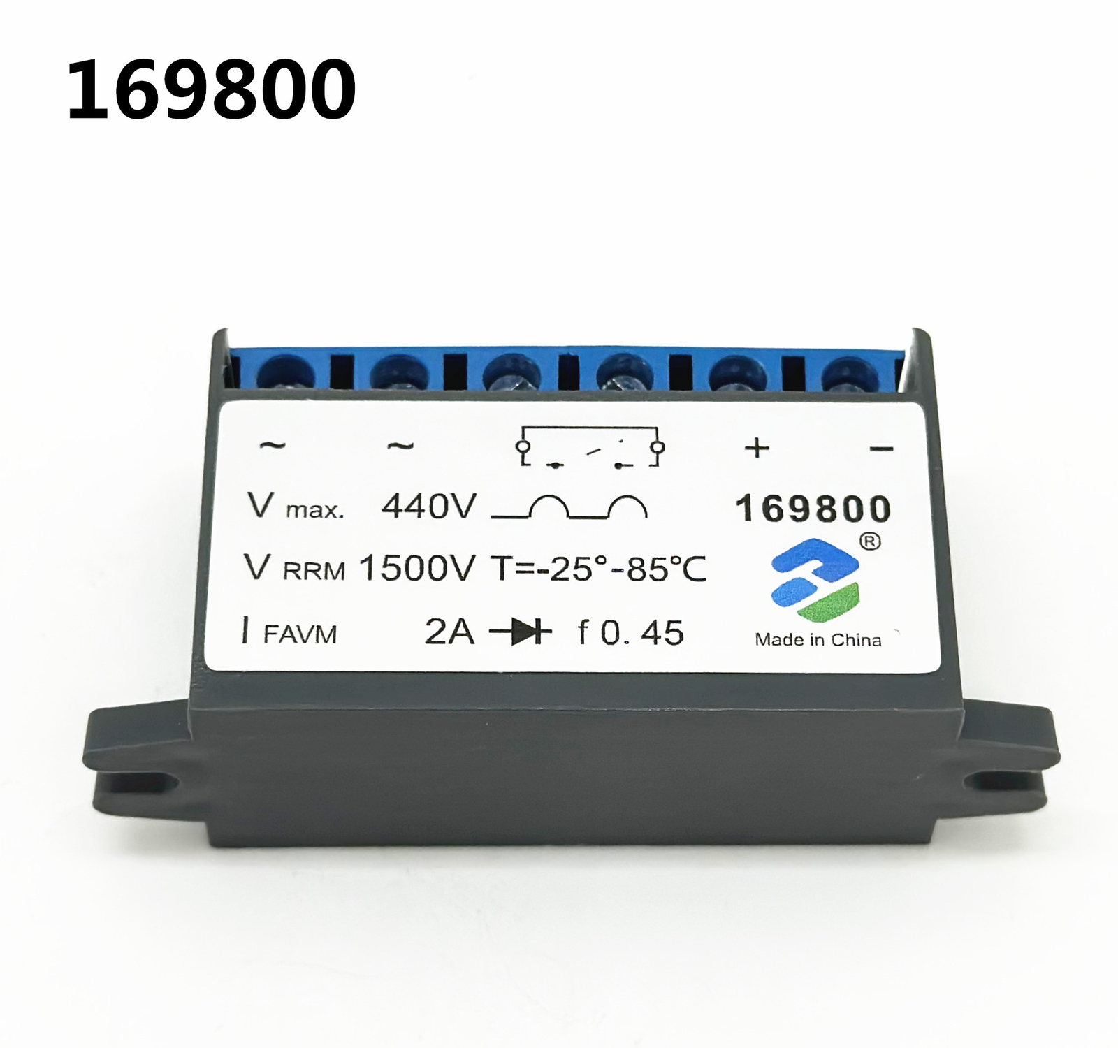 Replace 169800 rectifier module VMAX 440V VRRM 1500V IFAVM 2A f0.45